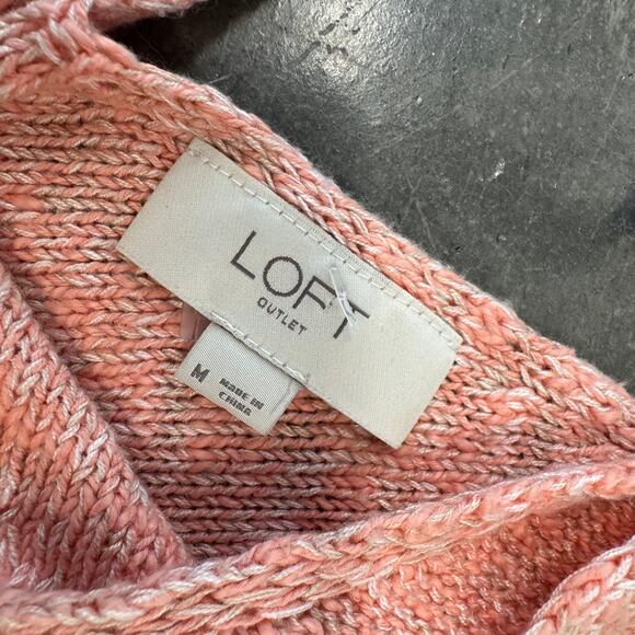 The Loft Orange Knit Summer Peach Lightweight Tank Top Medium - Picture 3 of 5